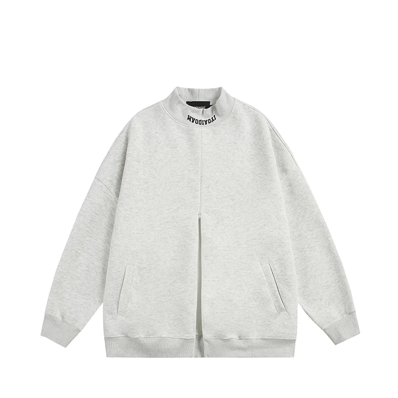 2025秋冬新款半高领卫衣男高克重情侣宽松卫衣套头潮流男打底