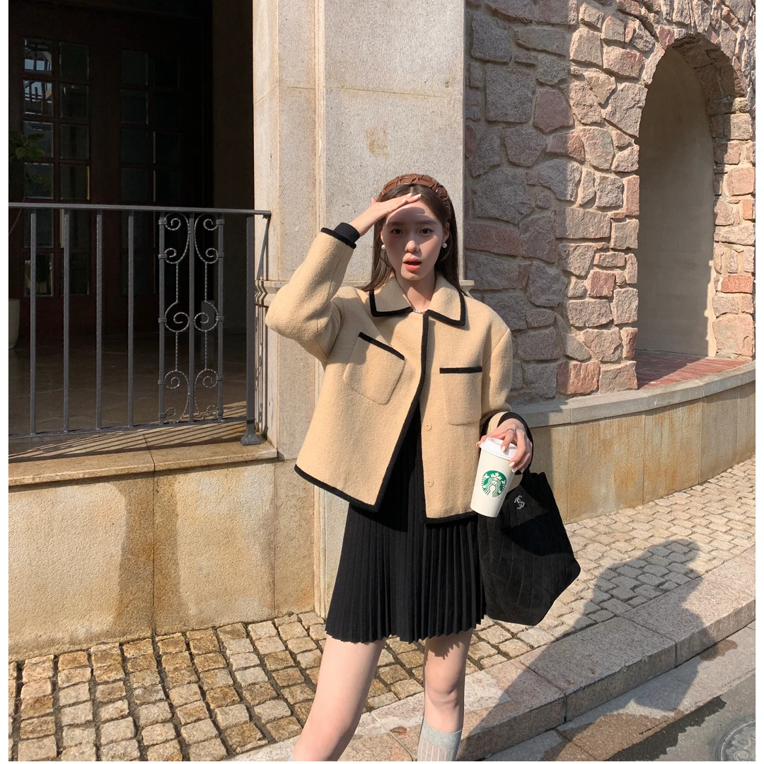 【现货】DH OFFICIAL 大花【今天星期八】秋季小香风小个子上衣女外套