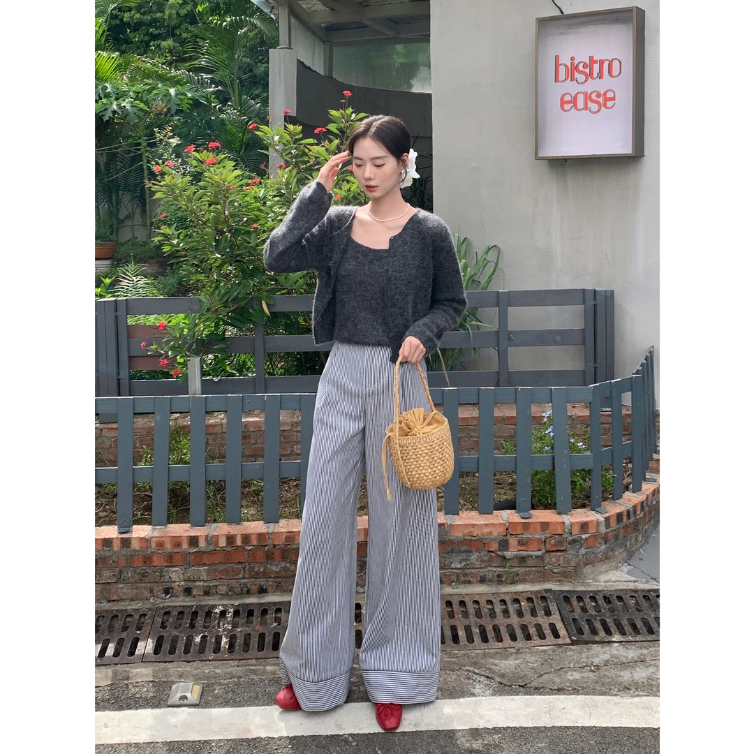 DH OFFICIAL大花【舒服裤comfortable】宝藏衣橱百搭神裤条纹休闲裤