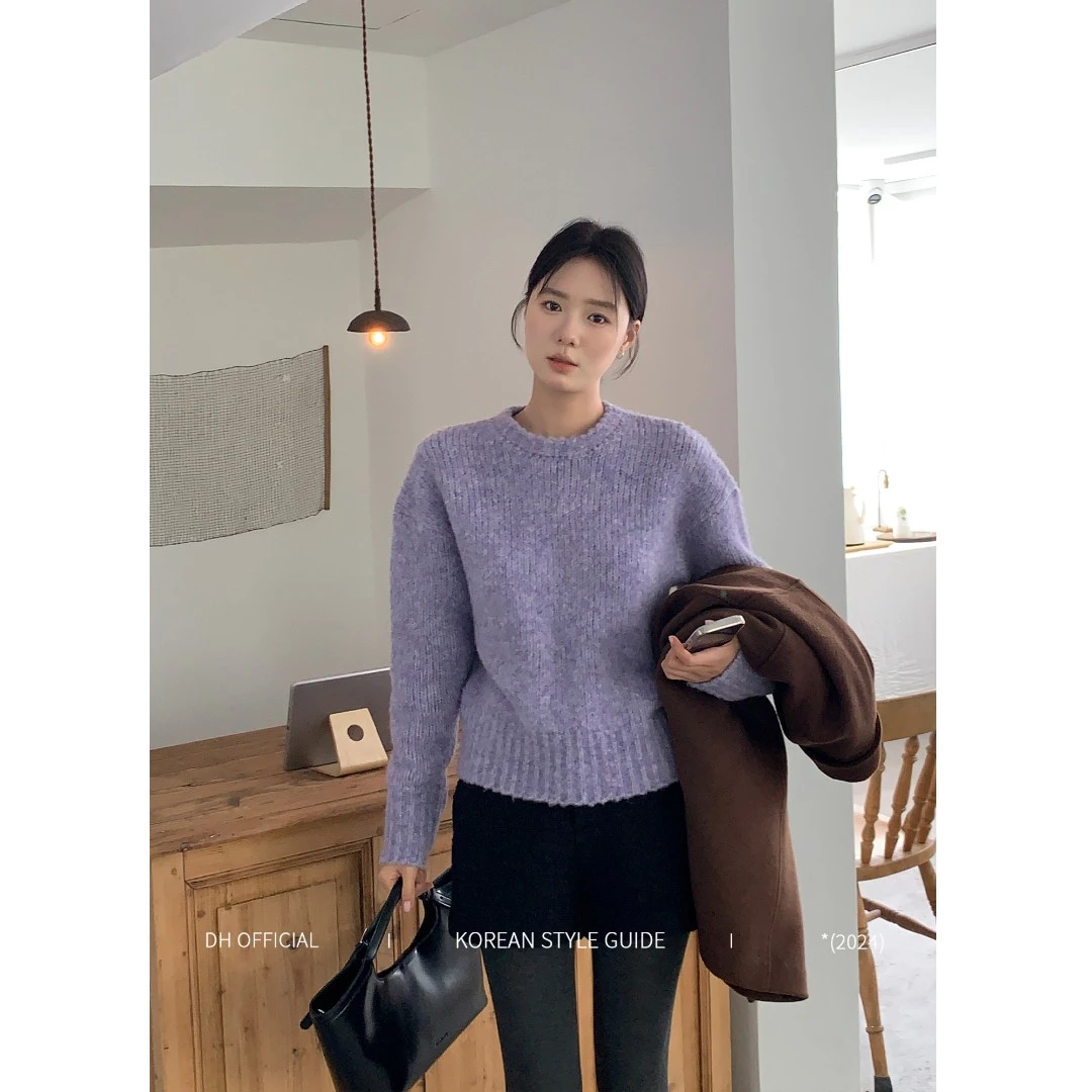 清 DH OFFICIAL 大花【邦德街 shorts】极简韩系高腰毛呢短款休闲裤