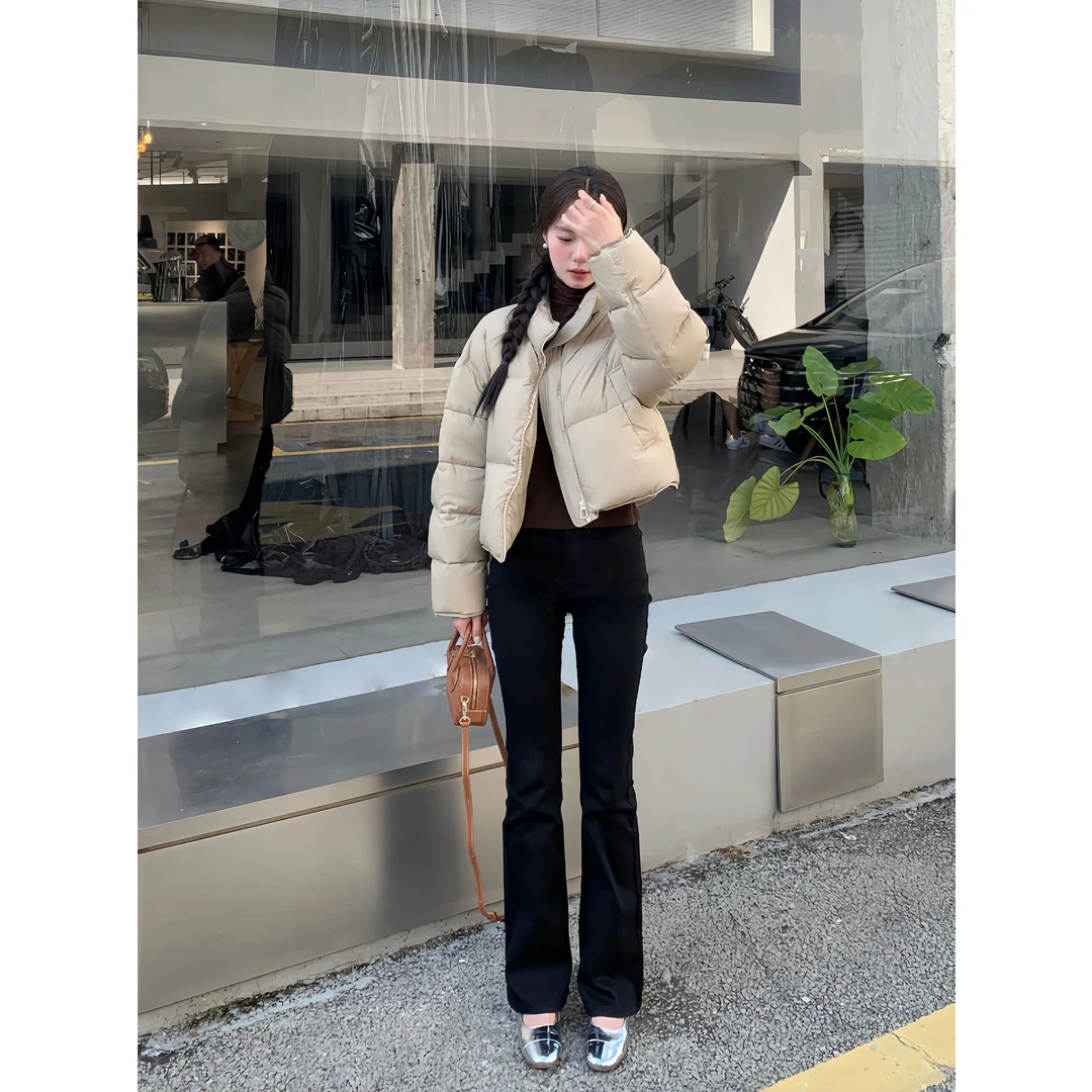 清 DH OFFICIAL大花【三七分比例proprotion】显瘦黑色水洗牛仔裤