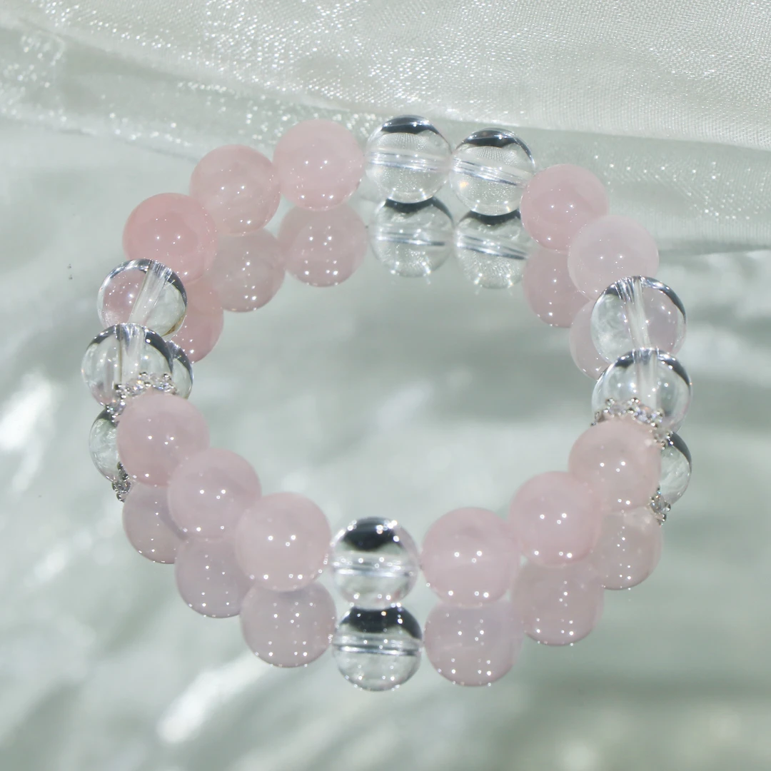 【粉晶10mm】SF311粉水晶 白水晶 多样性微差发其一