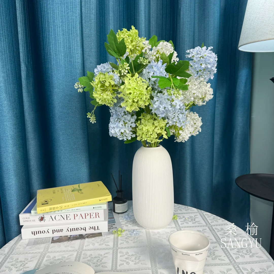 绣球花仿真花假花摆设高级仿生花装饰花艺摆件轻奢高端餐桌花摆花