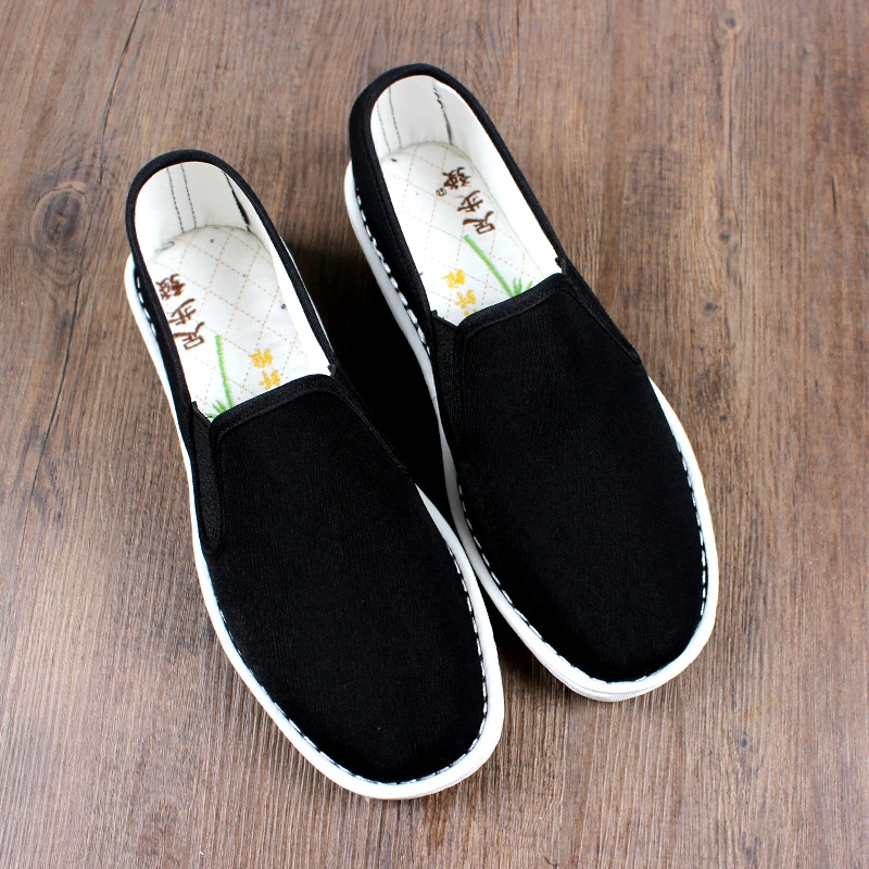 夏季新款老北京布鞋男款防臭透气手工牛筋底西山耐磨高端软底工作