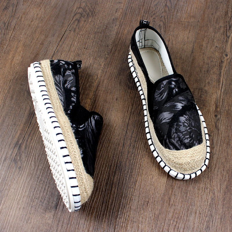 夏季新款老北京布鞋男士一脚蹬软底透气手工棉麻中国风耐磨工作男