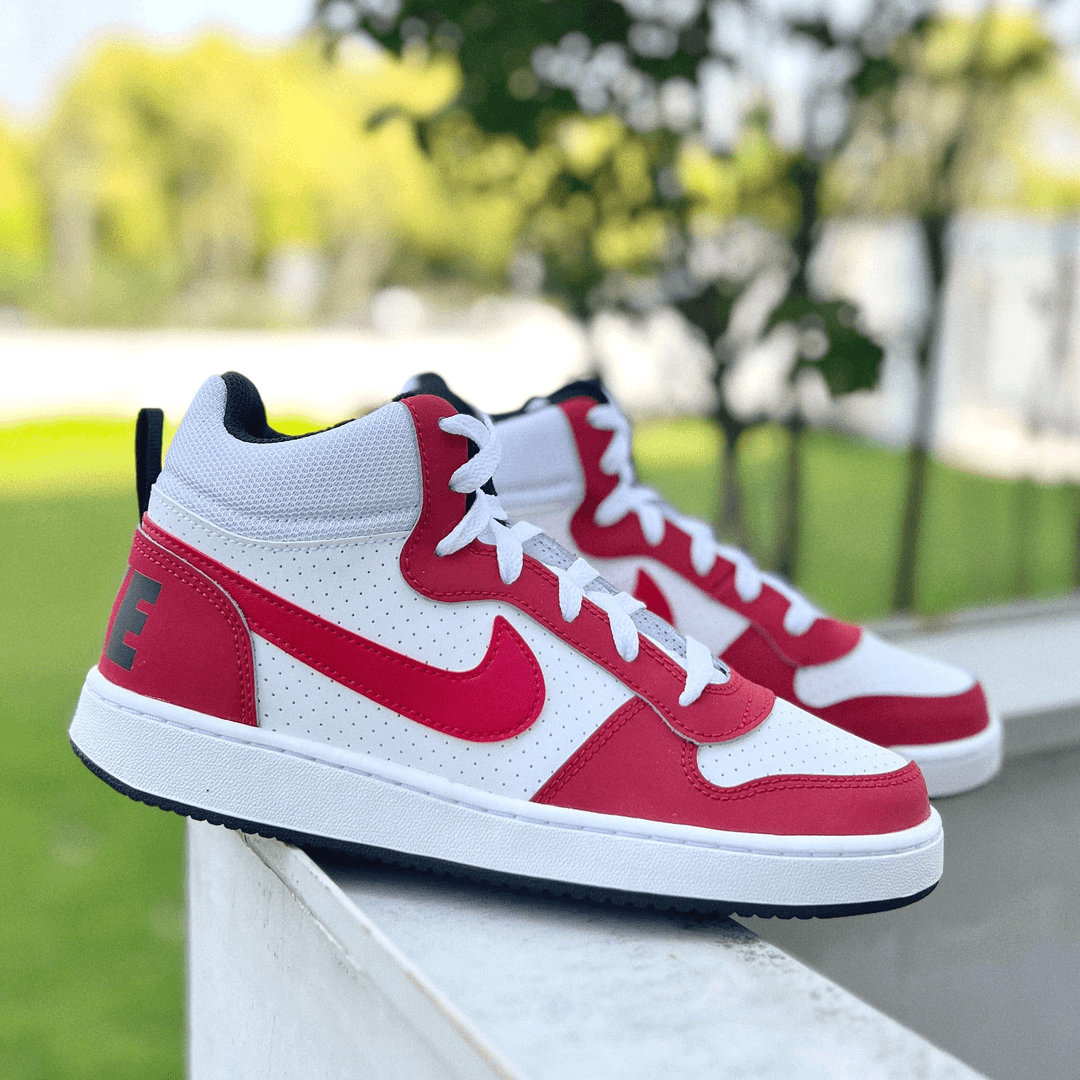 Nike/耐克A CourtBoroughMid(GS)中帮白红拼接休闲板鞋839977-103