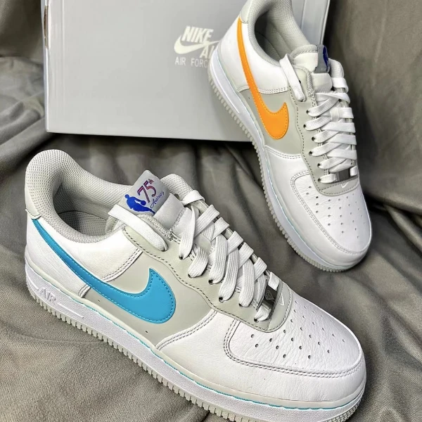Nike/耐克奥特莱斯正品AirForce1空军一号女款白灰运动板鞋DJ9993