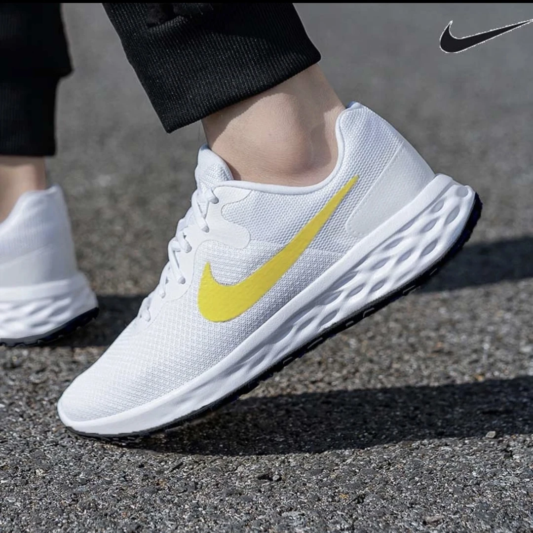 Nike/耐克奥特莱斯正品女子白黄透气轻便运动休闲跑步鞋DC3729