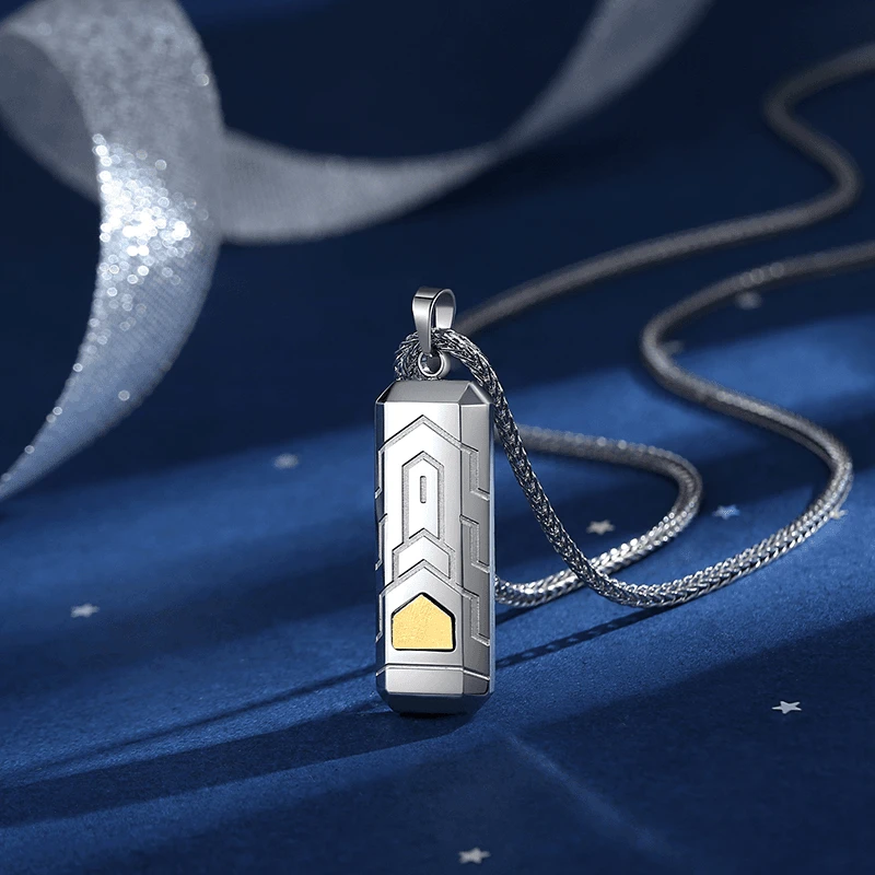 钛钢项链 陨星钛钢轻奢小众时尚国风文创潮趣味收藏纪念品文创Y型