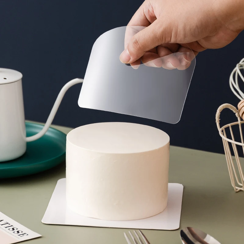 5个装塑料透明蛋糕软刮板 半圆刮板刮刀奶油刮片刮面糊烘焙工具