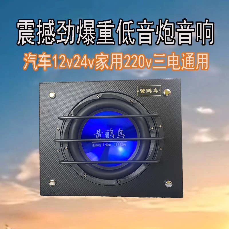 黄鹂鸟10寸大功率12V24V220V通用车载家用低音炮音响无线蓝牙U盘