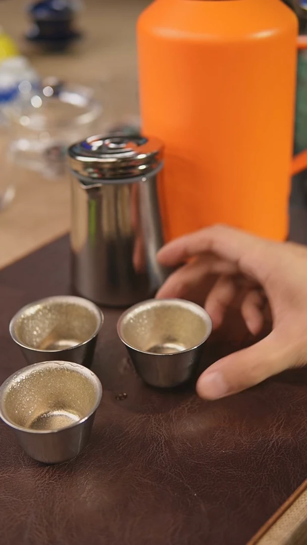 【闪购商品】瓷杯  飞剑旅行套组银色+米索H系列澄