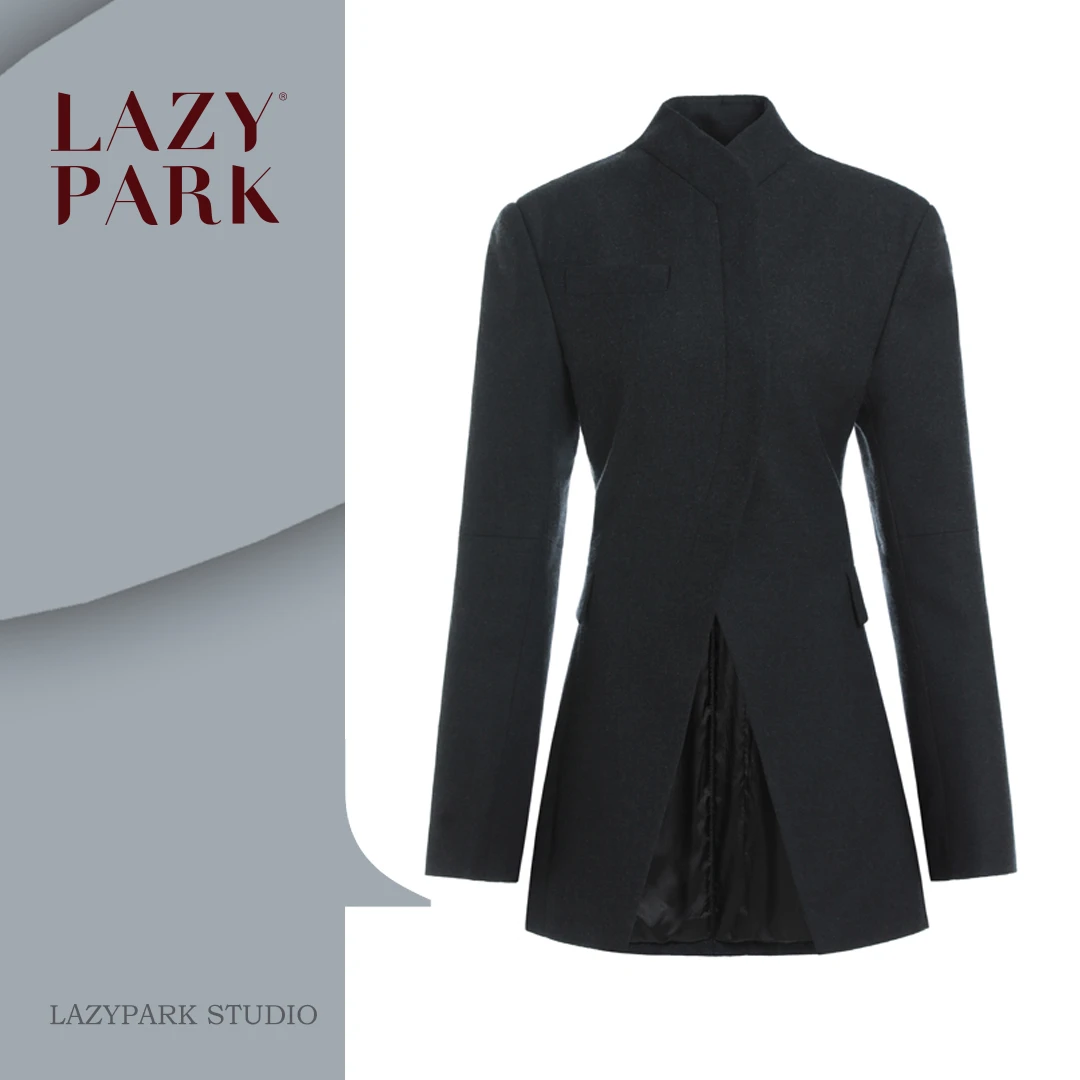 [LAZYPARK]气质高街燕尾剪裁修身款休闲西装外套