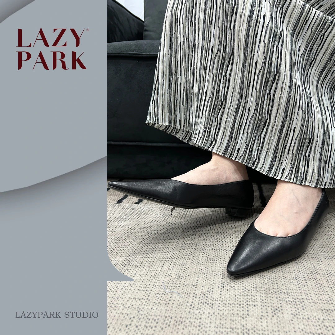 [LAZYPARK]ROW家百搭尖头平底真皮女鞋