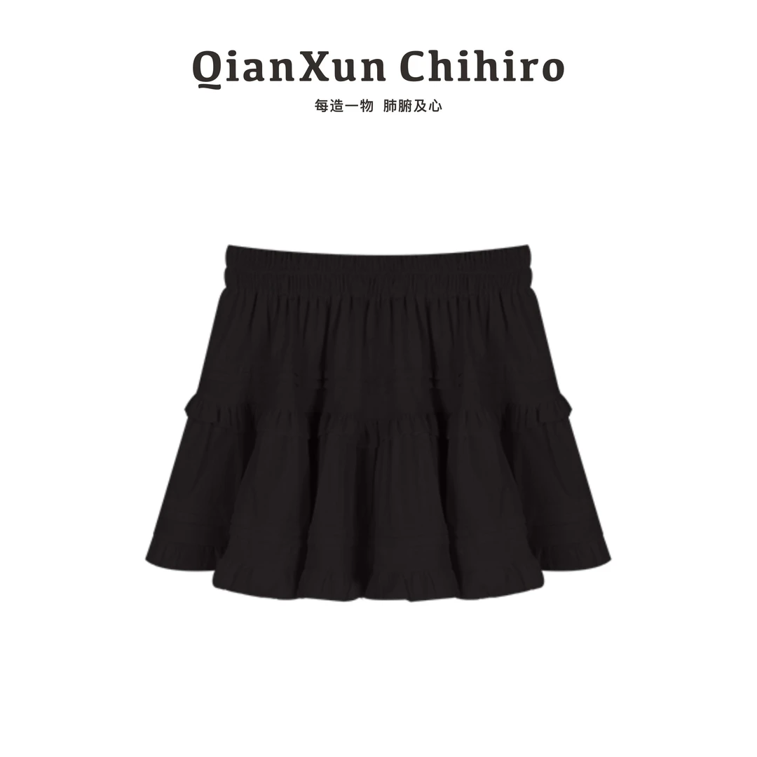「超绝比例」半身裙蓬蓬裙短裙Q4BSQ3595A洋气高腰时尚休闲百搭甜美