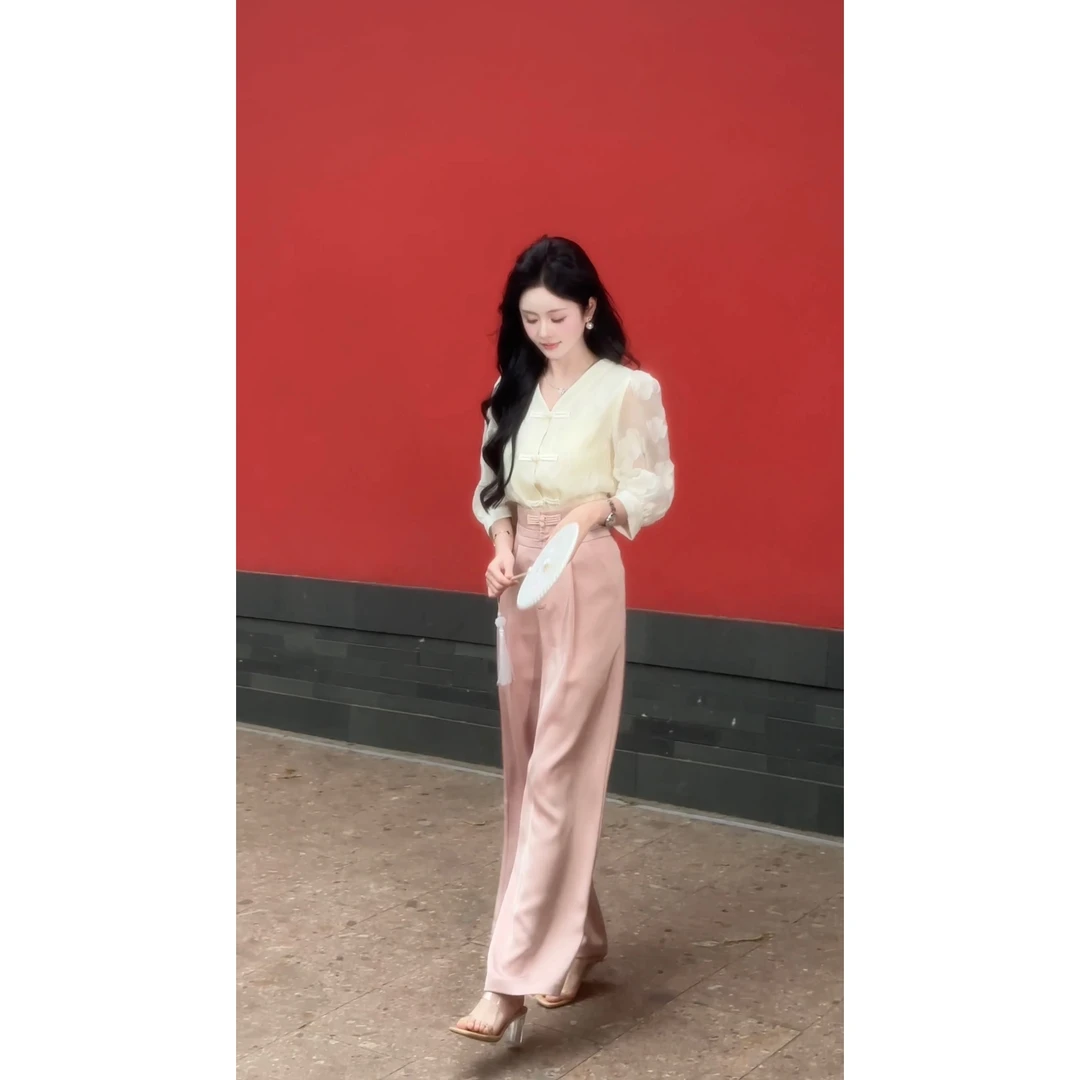 千寻严选●JJC4TZ1785时尚休闲气质中国风纯色宽松百搭新中式女装