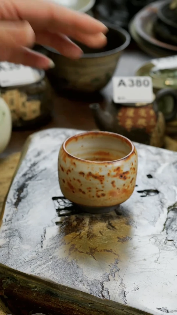 【闪购商品】陶瓷志野手作单杯384