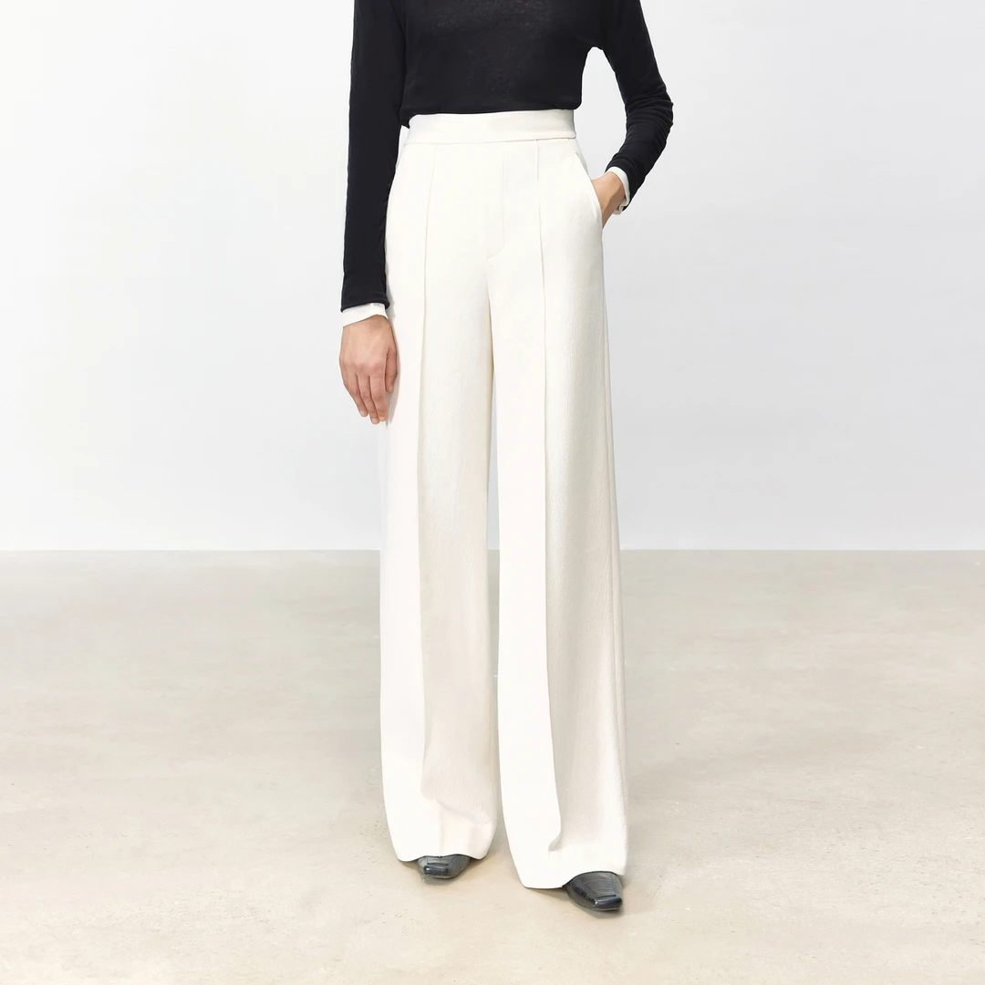 LYNEE【黑标系列】立骨线简约高腰直筒西装裤 LGD2EAW183