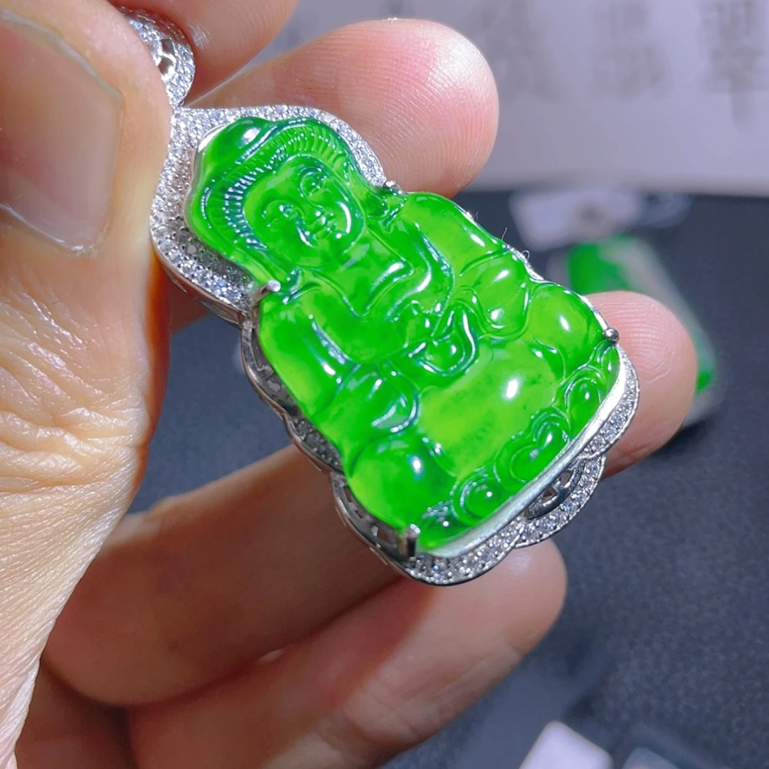 【闪购商品】翡翠颈饰银S925镶嵌