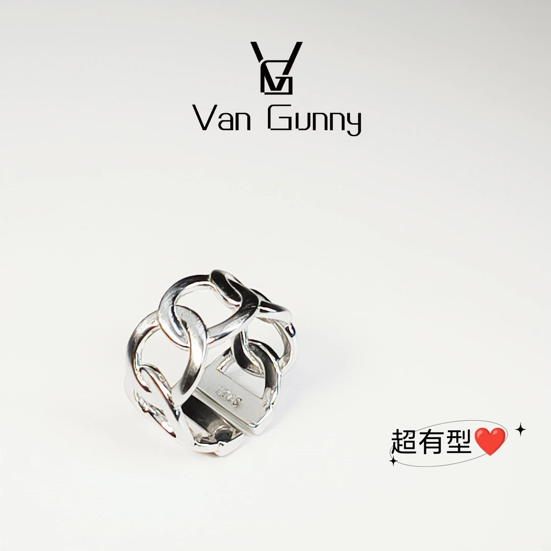 925银戒指 【宙斯戒指】重工显瘦百搭酷帅戒指J5081