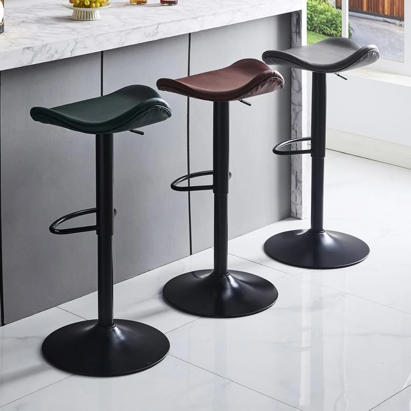 吧台椅升降旋转现代简约靠背吧台凳轻奢家用时尚吧椅高脚椅子前台
