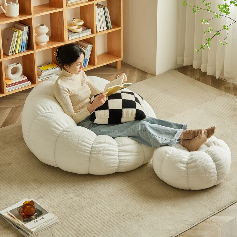 懒人沙发可躺可睡休闲椅卧室榻榻米座椅小沙发网红单双人南瓜沙发