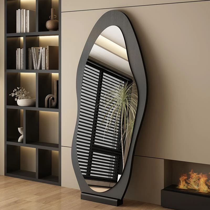 中古全身镜家用落地镜网红异型镜壁挂高级感穿衣镜卧室试衣镜子