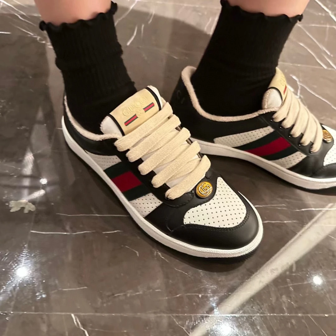 GUCCI/古驰脏脏鞋升级版全新配色时尚潮流男士拼色潮鞋低帮