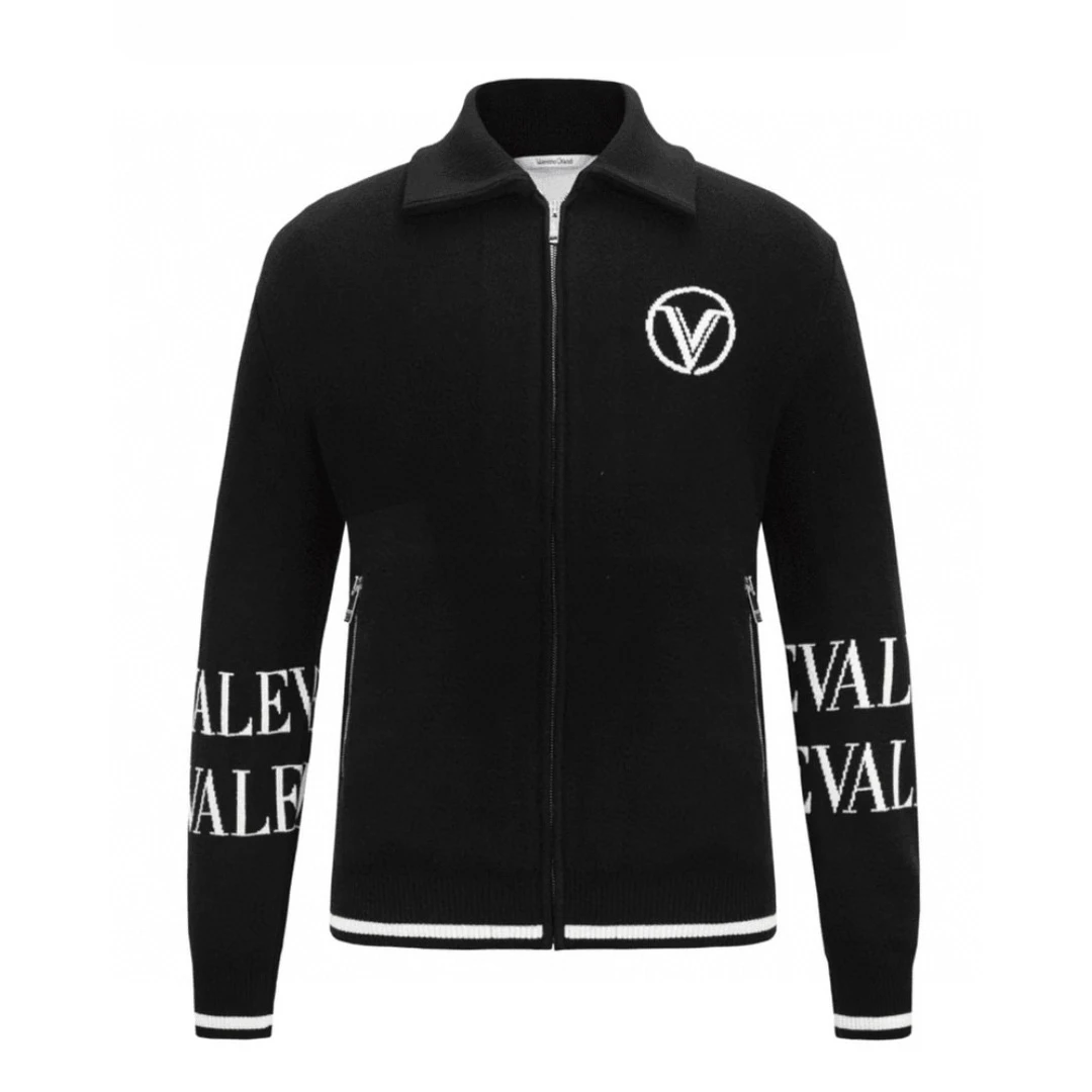 VALENTINO ORLANDI/华伦天奴奥兰迪 字母提花翻领针织夹克2461010