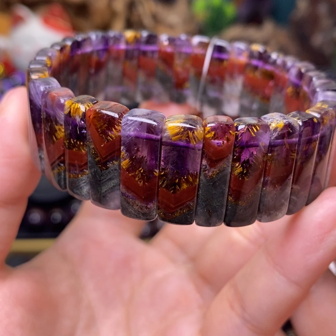 水晶A0123极光四色手牌未镶嵌