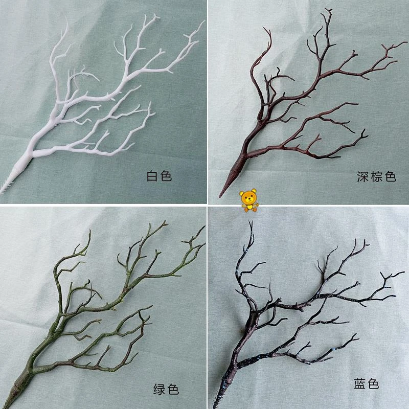 仿真树枝材质手工材料森系diy 仿真乾树枝鹿角珊瑚头饰配件