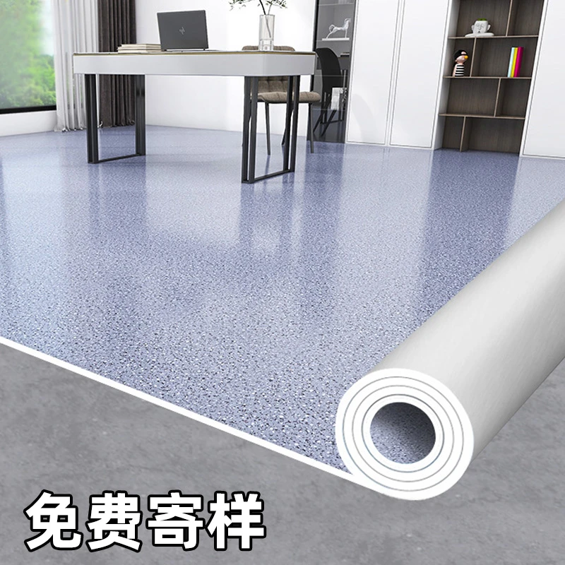 PVC地板革防水泥地直接铺商用加厚耐磨办公实验室医院塑胶地垫贴