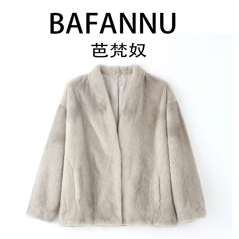 【板娘推荐】2024年冬季极简风多色小母貂6006丹麦进口水貂外套气质