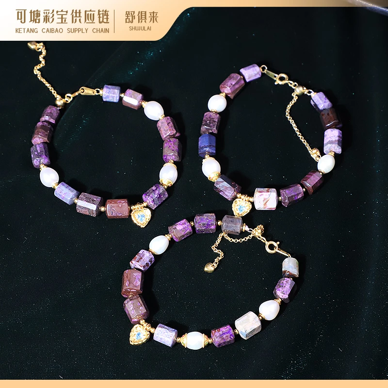 南非舒俱来 泥地樱花 舒俱来八棱珠DIY手链 多样性发一个