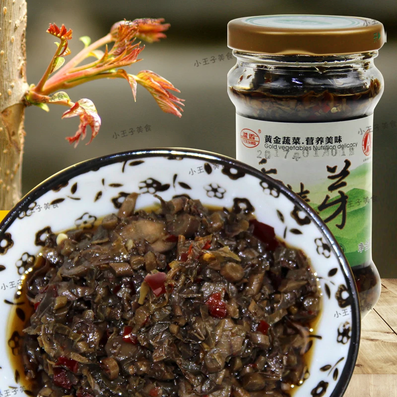 山西芮城溢香牌香椿芽185克盐渍类酱菜辣酱下饭菜夹馍拌饭拌面酱