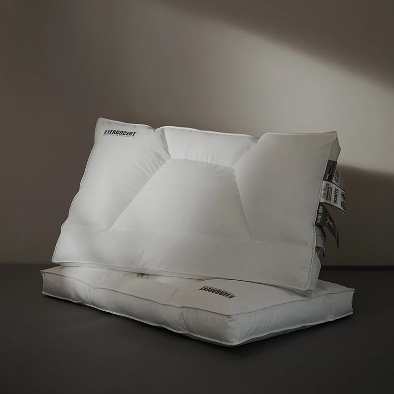 镇店之宝/升级款！护颈枕/软管鹅绒枕芯/家用/立体中低枕超柔枕头