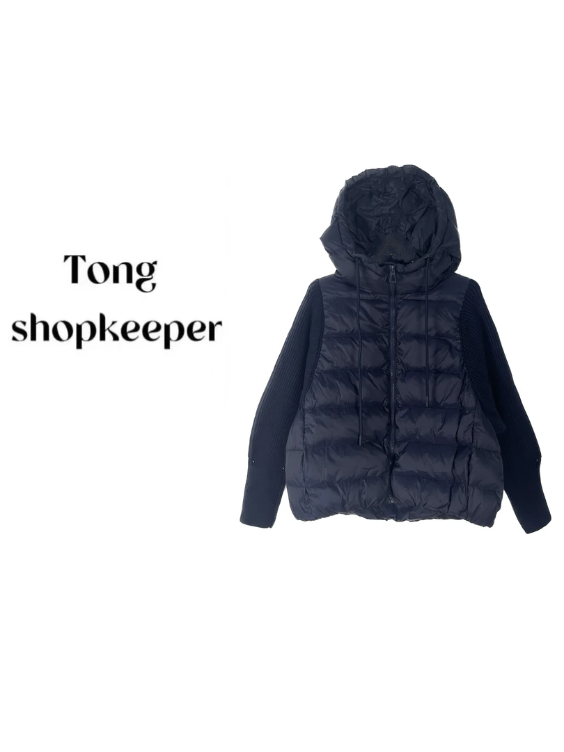 QJ/彤掌柜168953 秋冬新款时尚立领连帽加厚保暖羽绒外套