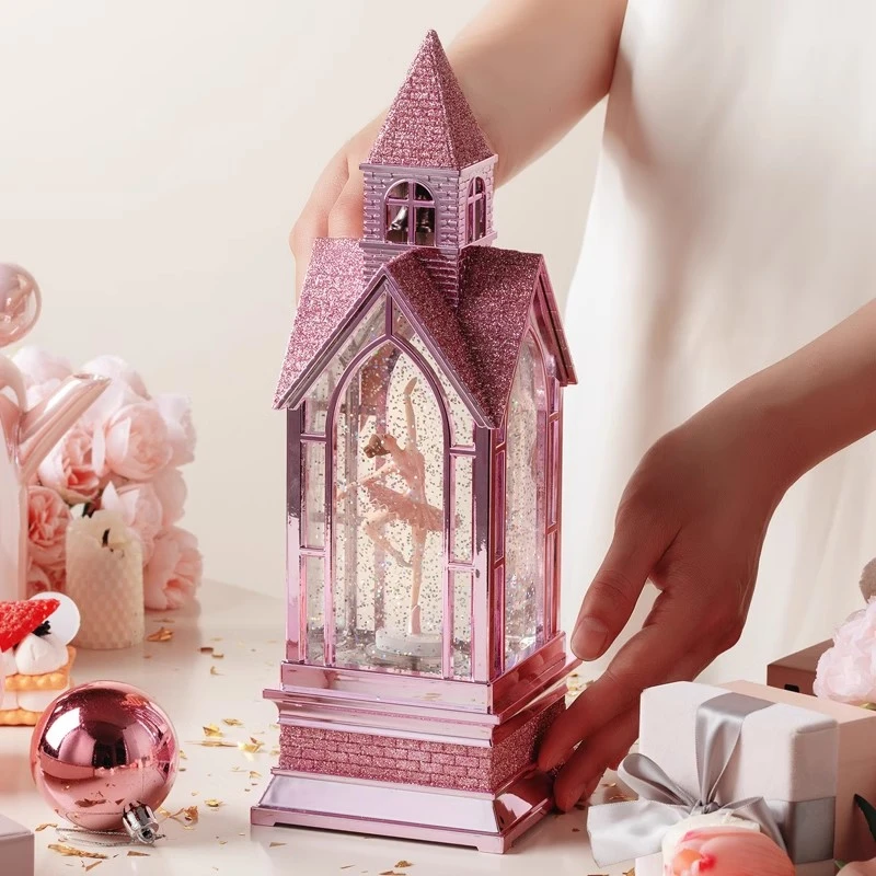 旋转水晶球音乐盒高级八音盒欧式女孩女生女童生日礼物圣诞节礼品