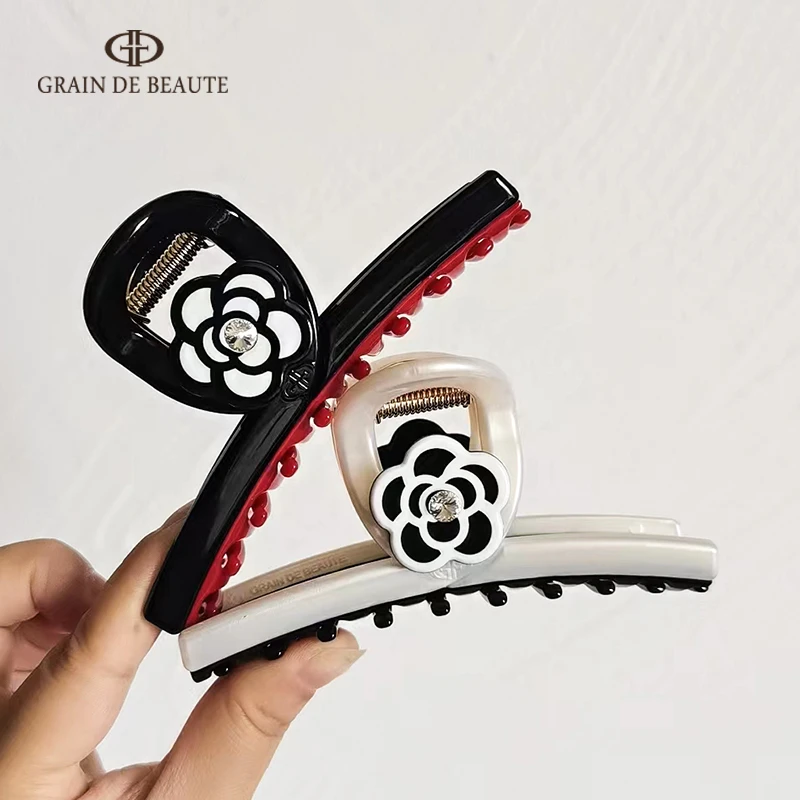 【AZ】韩国进口阿兹娜气质花朵优雅法式气质清新花朵大号抓夹小香风