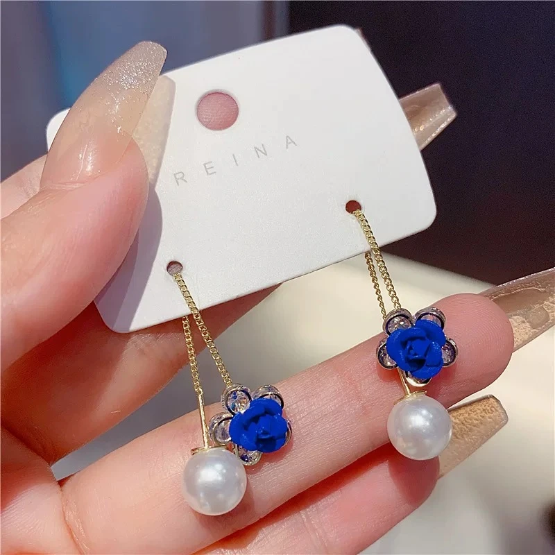 铜合金耳饰 【353】时尚大气新款耳钉精致个性设计感美拉德耳环耳饰