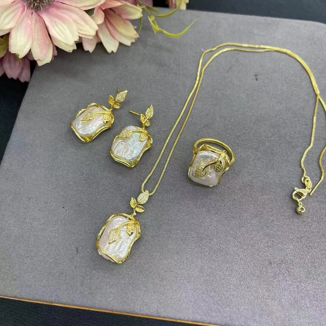 铜合金耳饰 【189】方形三件套精致首饰法式个性流行套装明星同款