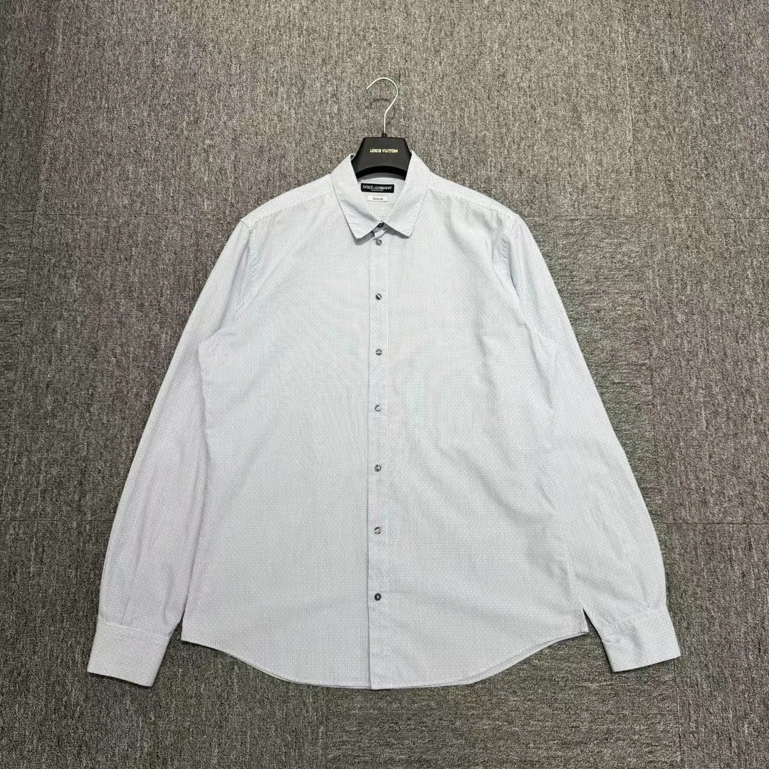 DG 主线 Gold 高端系列 格纹衬衫/06446/43码/95新 /公价5700