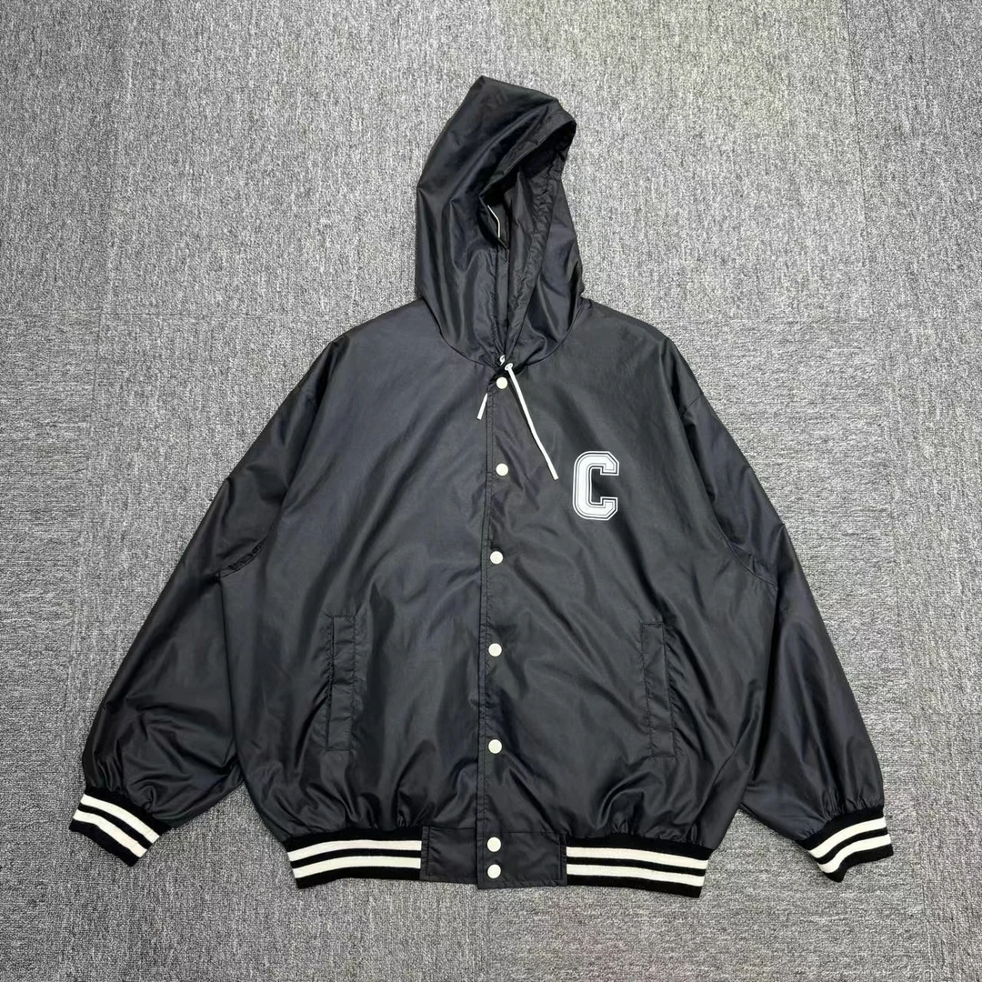 Celine 黑色大C字母Logo连帽夹克/09026 /42码/99新