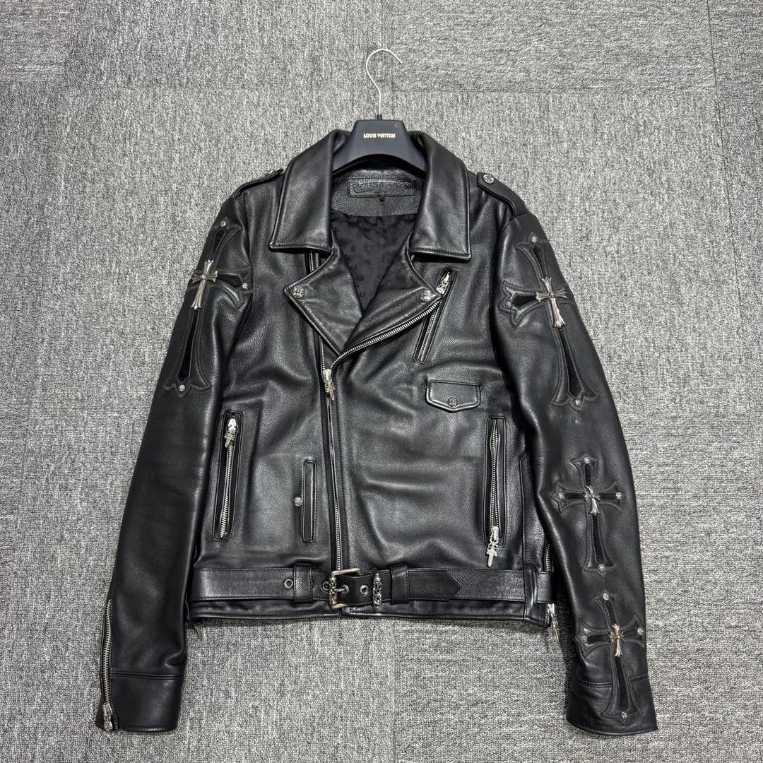 ChromeHearts 克罗心 机车皮夹克/M码/99新/10484