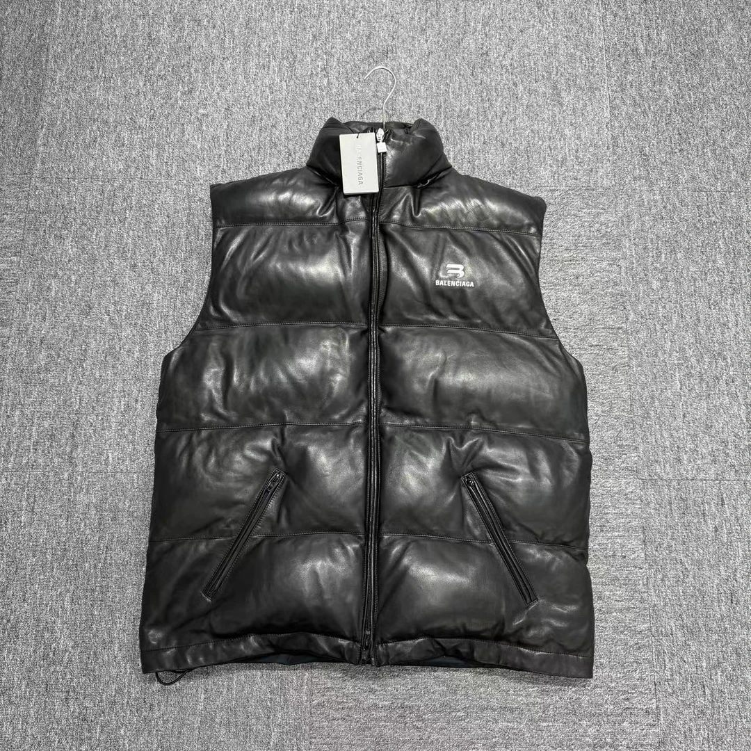 Balenciaga 羊皮 双勾 皮质马甲/06381/s码/全新带吊 /公价32500