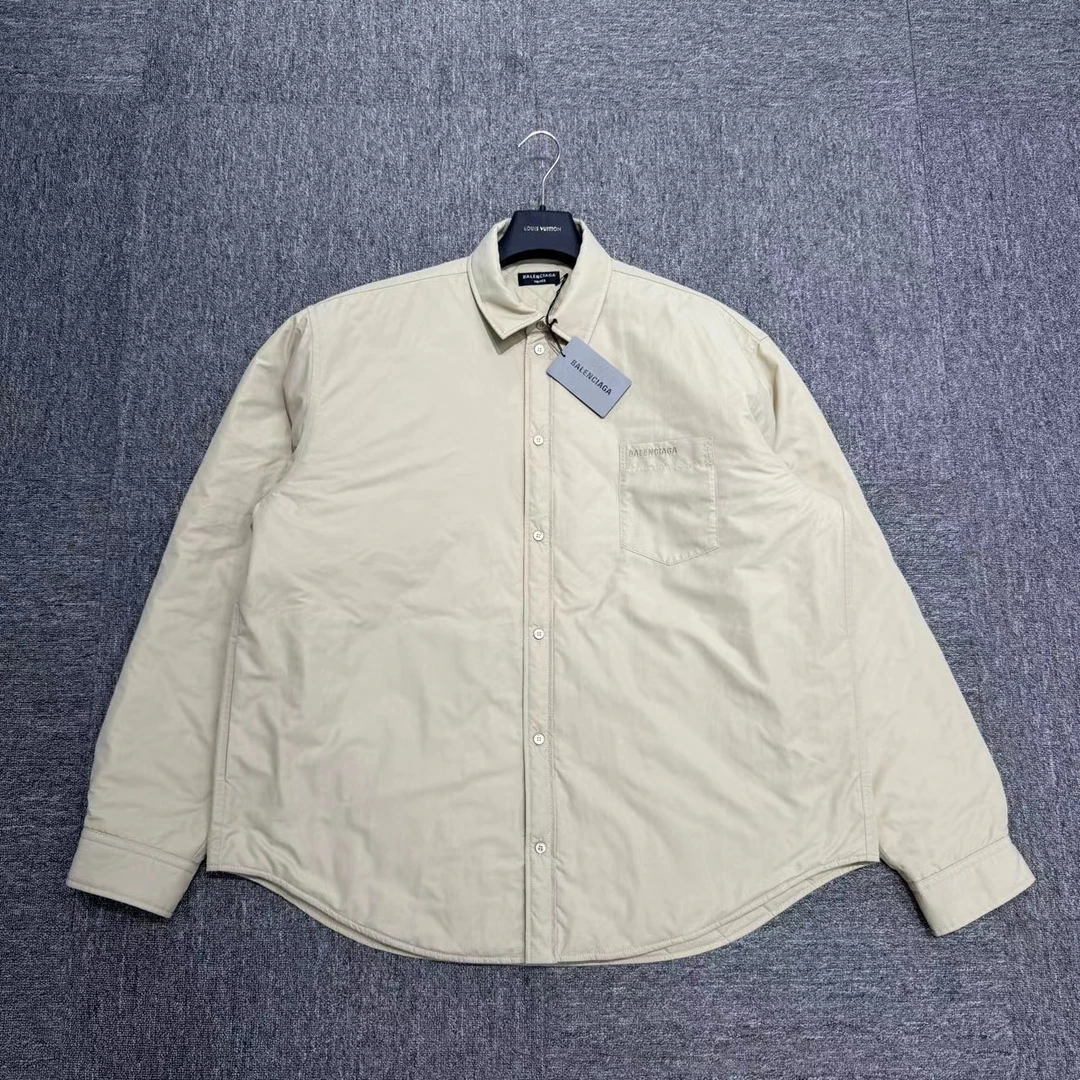 Balenciaga 卡其色 衬衫夹克/08626 /46码/全新带吊 /公价:12000