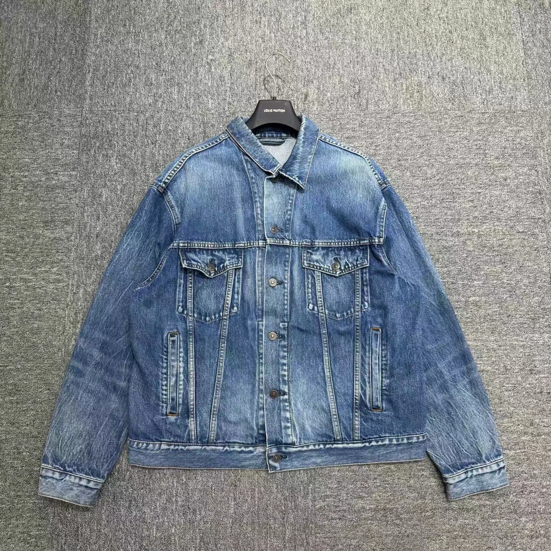 Balenciaga 绿色双B logo 牛仔夹克/40码/98新/11904