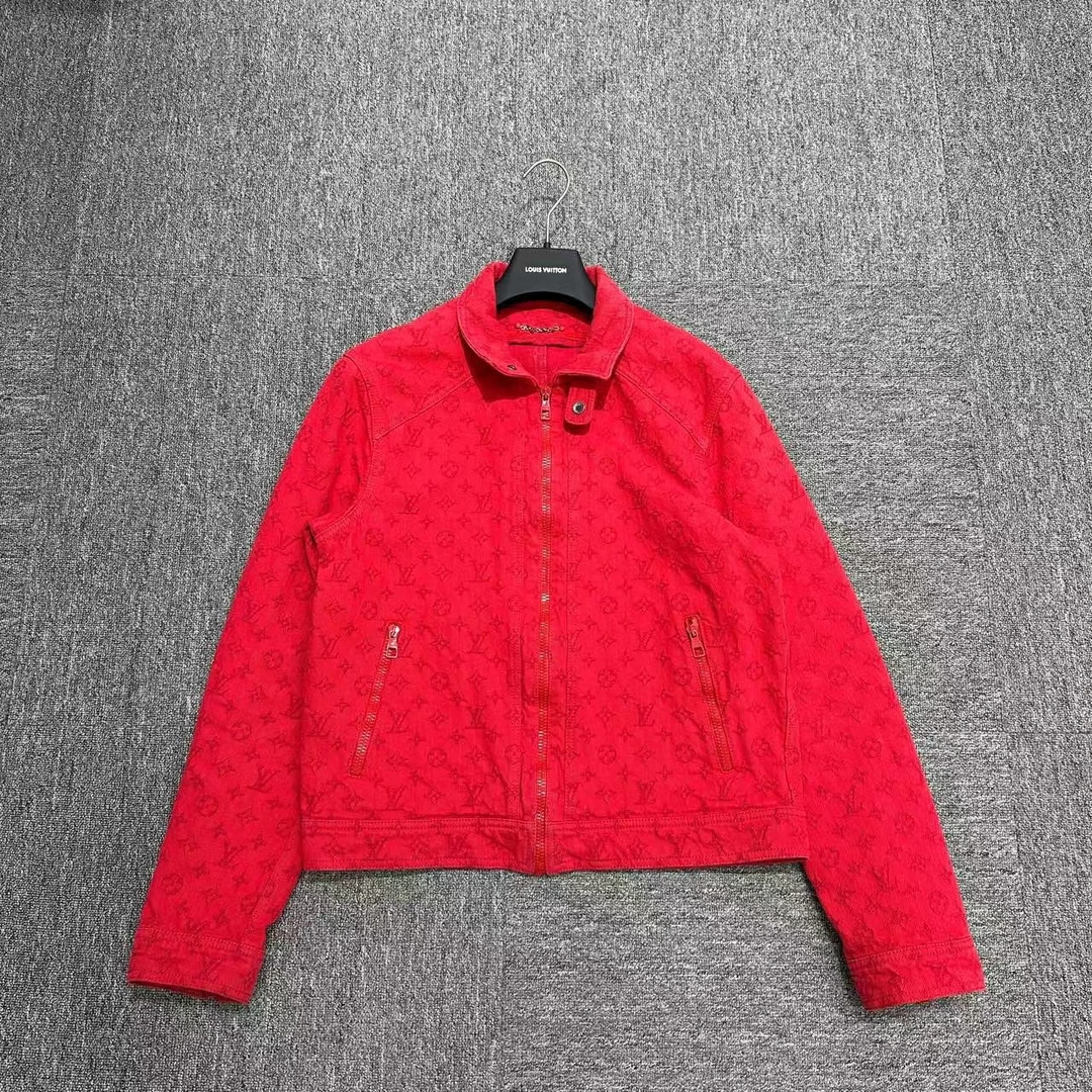 louis vuitton lv 红色满印 牛仔夹克 46码/04790/98新