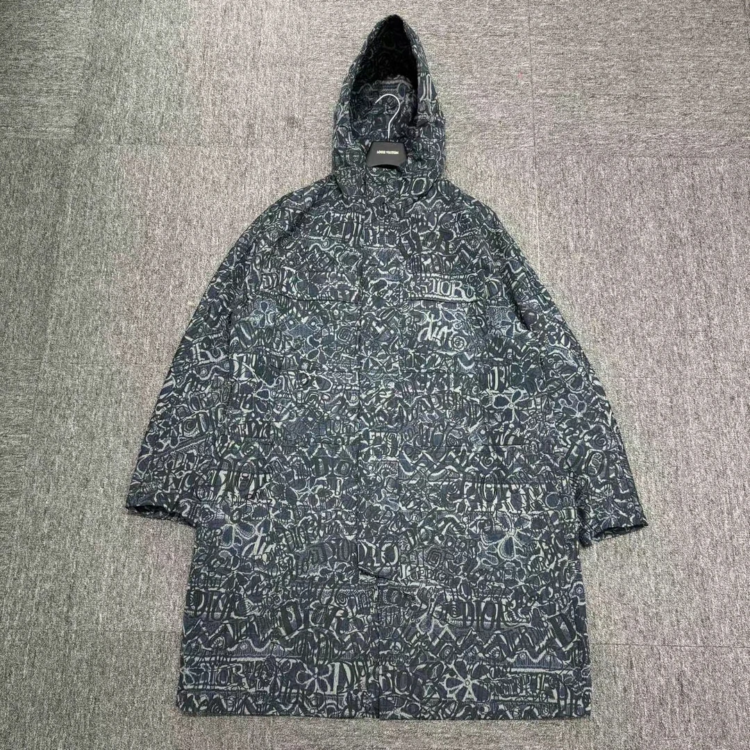 Dior Stussy 联名 手工刺绣大衣/09863/50码/98新/公价60000