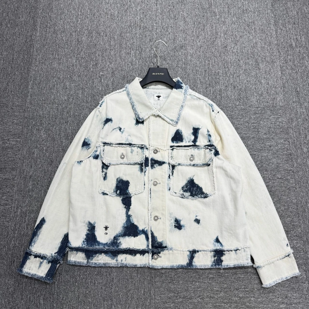 Dior 扎染牛仔外套/46码/98新/公价14000/12060
